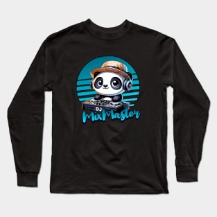 DJ cute panda Long Sleeve T-Shirt